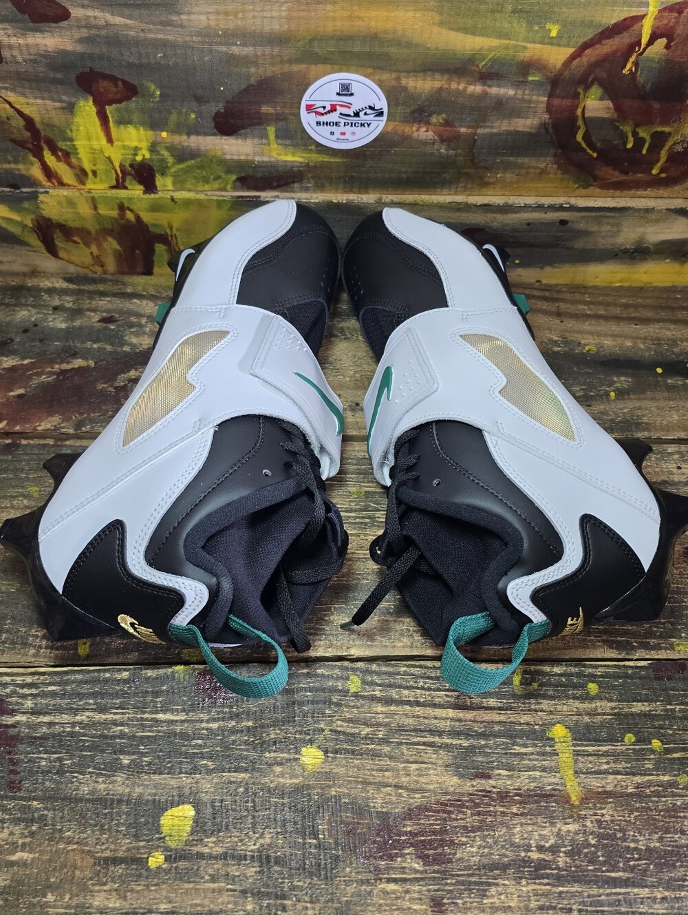Mens Size 10 Nike Diamond Turf 93 TD Green White Black Football HF5298 102 NEW‎ - Picture 4 of 8